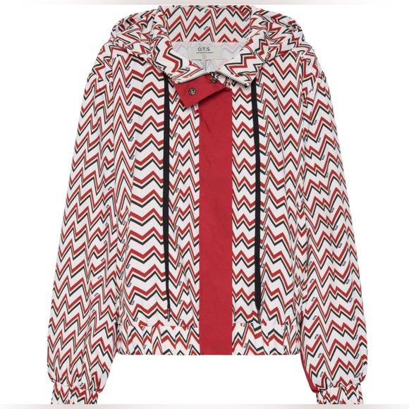 ONE TEASPOON Heartline Track Jacket M 24.5” P2P Red White $155 Retail NWT - Picture 7 of 14